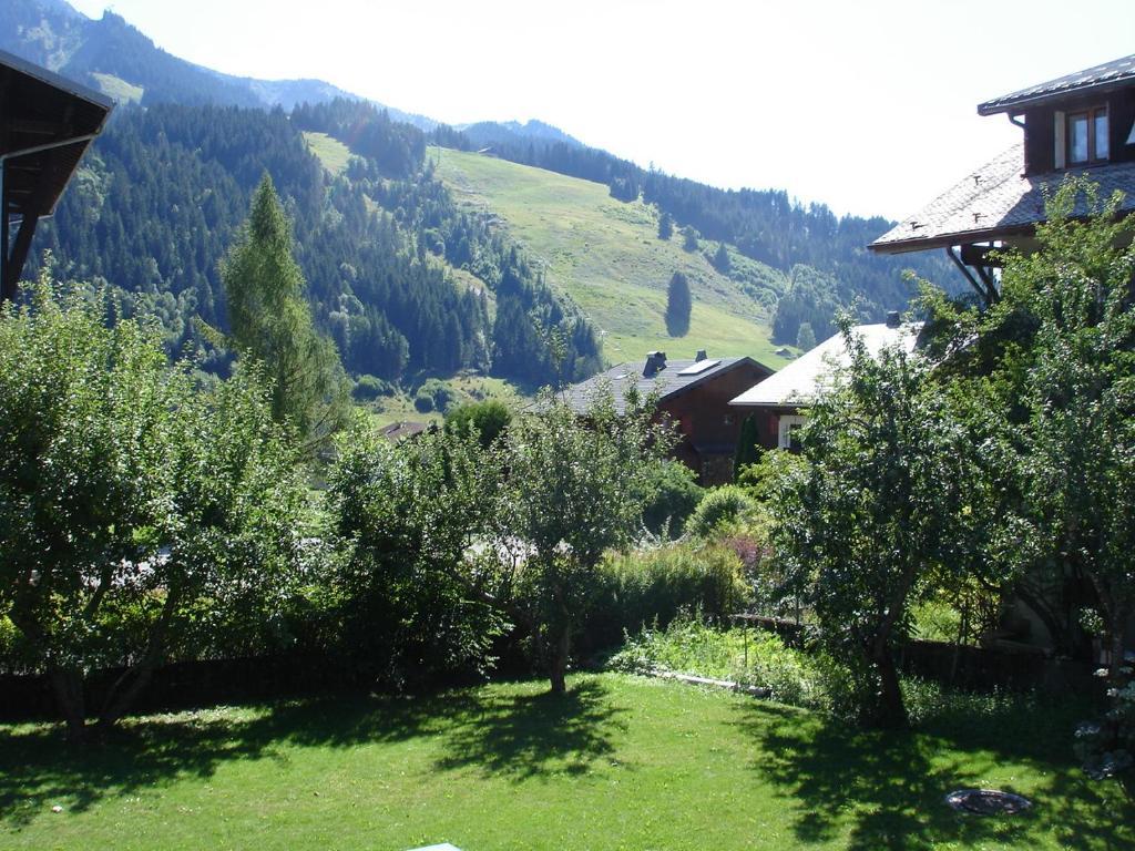 La Ferme Du Chateau Abondance Exterior foto